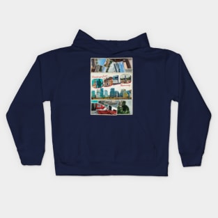 Greetings from Oslo in Norway Vintage style retro souvenir Kids Hoodie